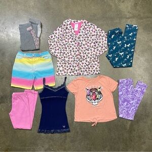 Girls Clothing Lot Justice Wonder Nation Betsy Johnson Leggings Tops